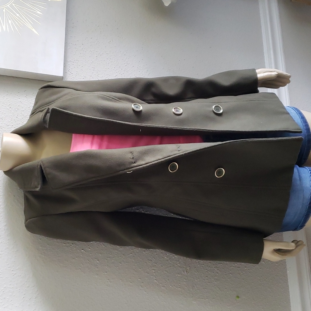 GUESS Green Military Color, Trench Coat Size S